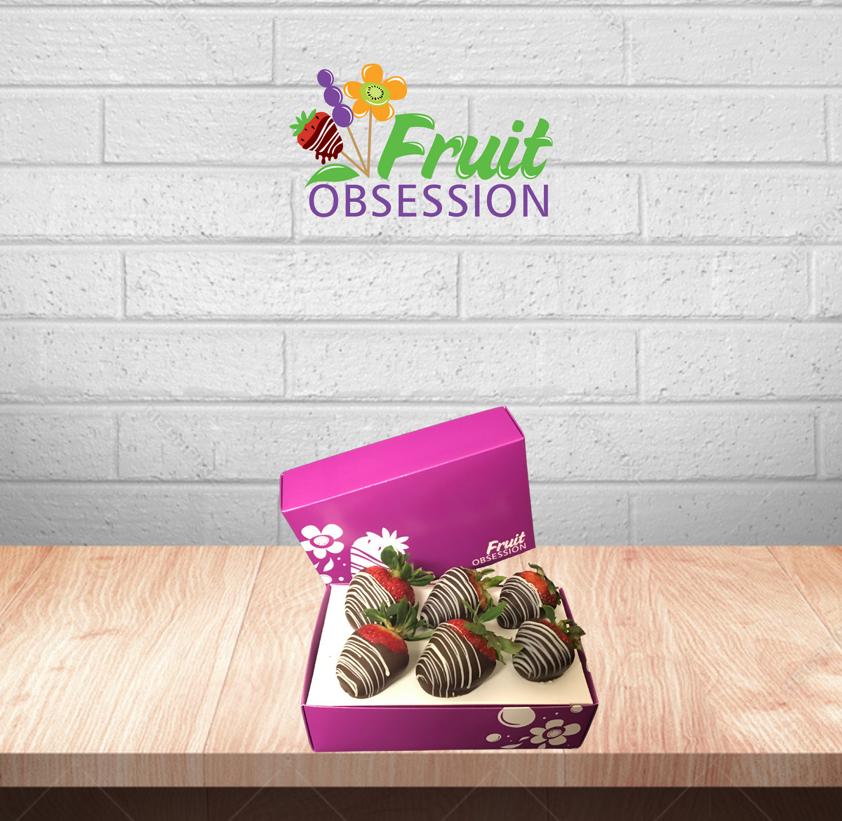 Gourment Dipped Fruit Box (6-ct)
